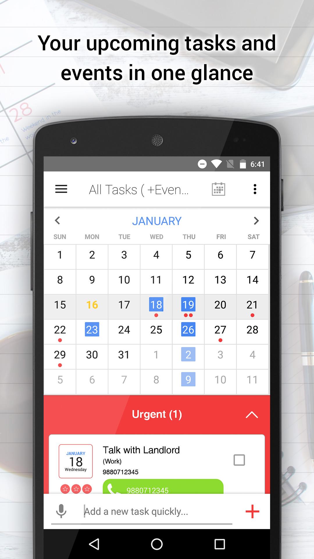 Android application Tasks IQ - To Do List Manager screenshort