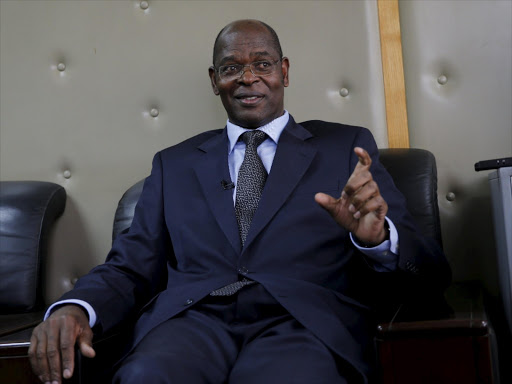 Ethics and Anti-Corruption Commission Chairman Philip Kinisu speaks during an interview with Reuters inside his office in Nairobi, March 8, 2016. Photo/REUTERS/Thomas Mukoya