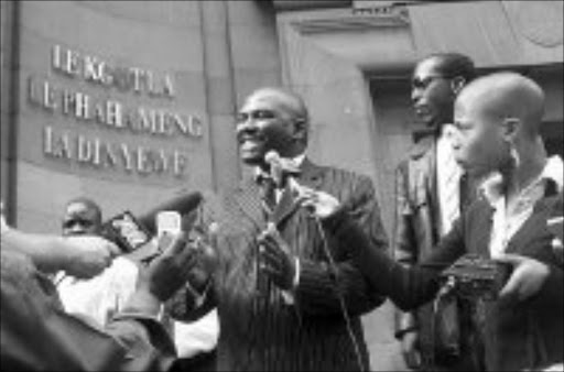 UNSUCCESSFUL: Votani Majola at the Johannesburg high court yesterday. © Unknown.