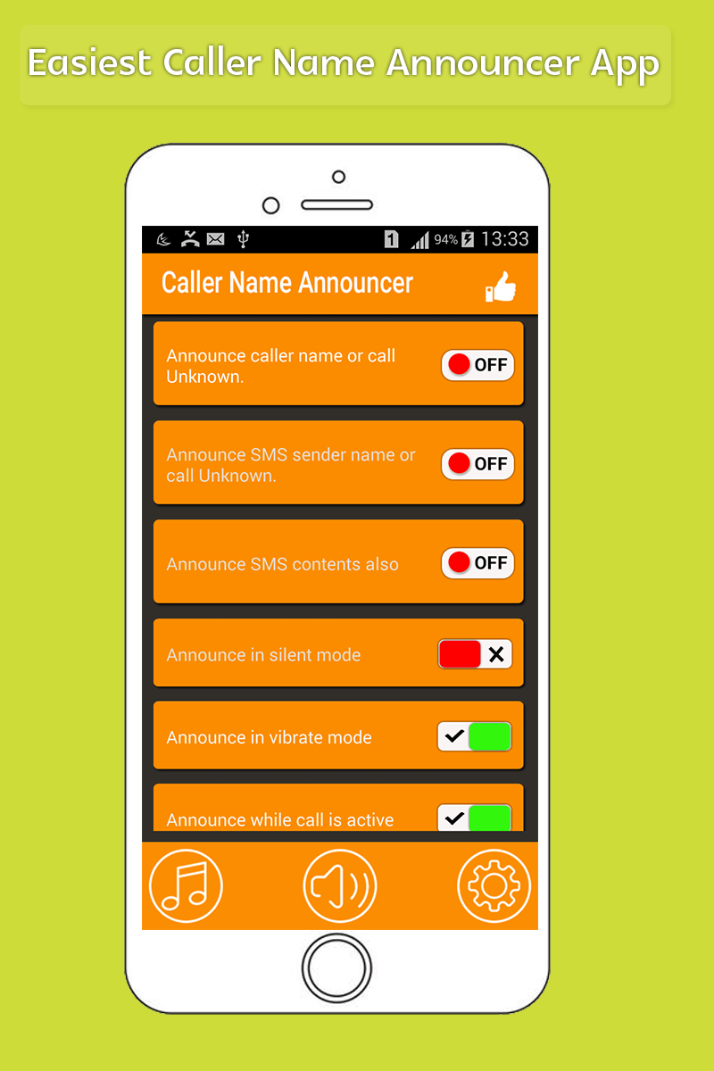 Android application Caller Name Talker screenshort