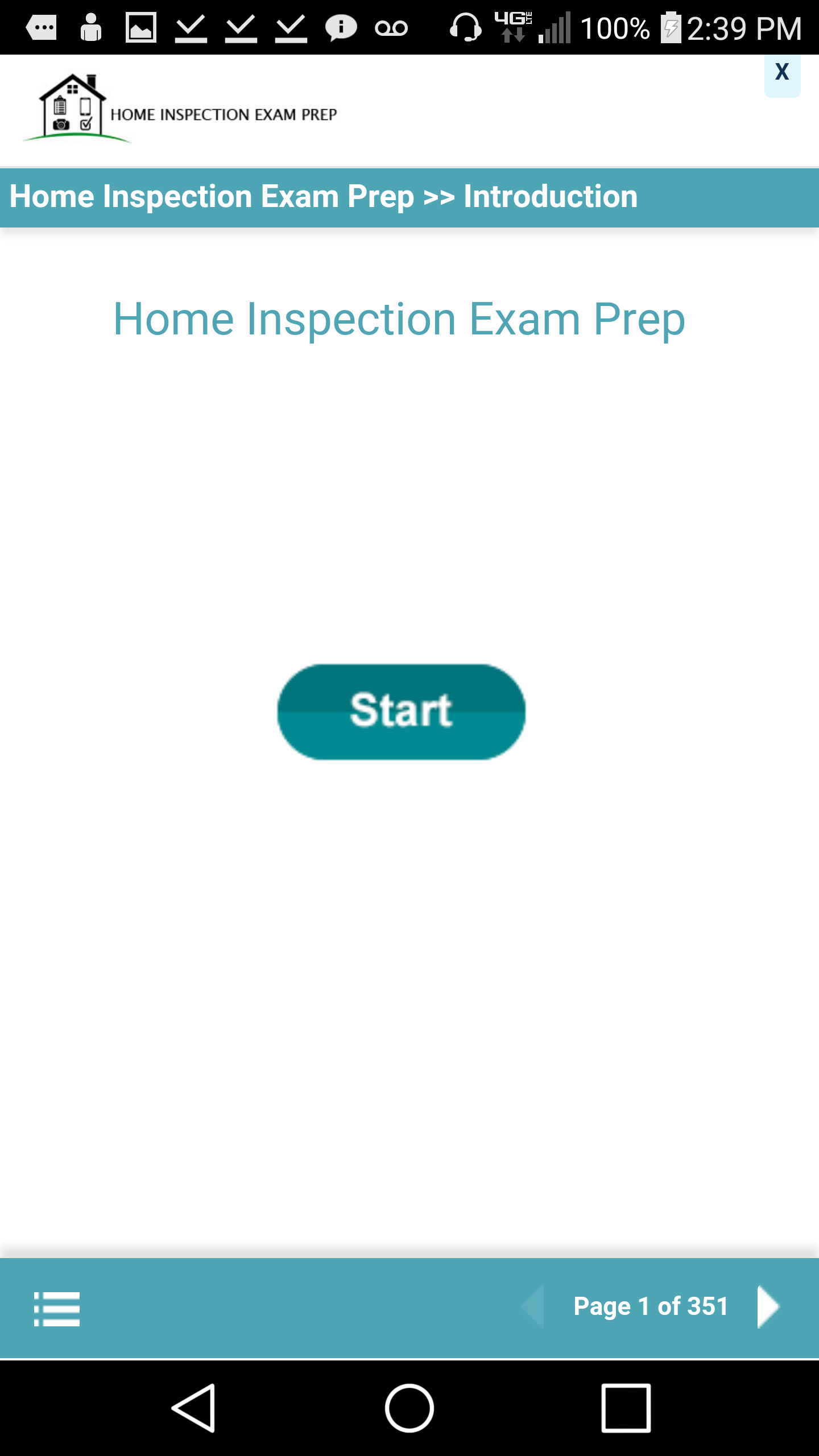 Android application Home Inspection Exam Prep screenshort