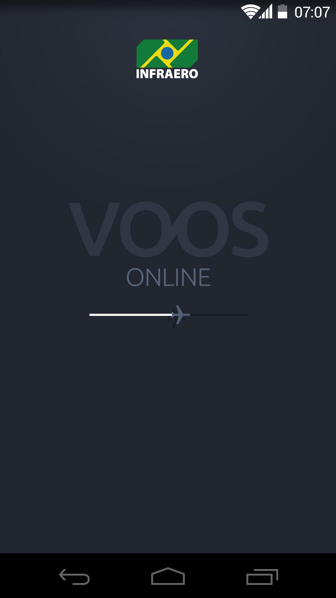 Android application Infraero Voos Online screenshort