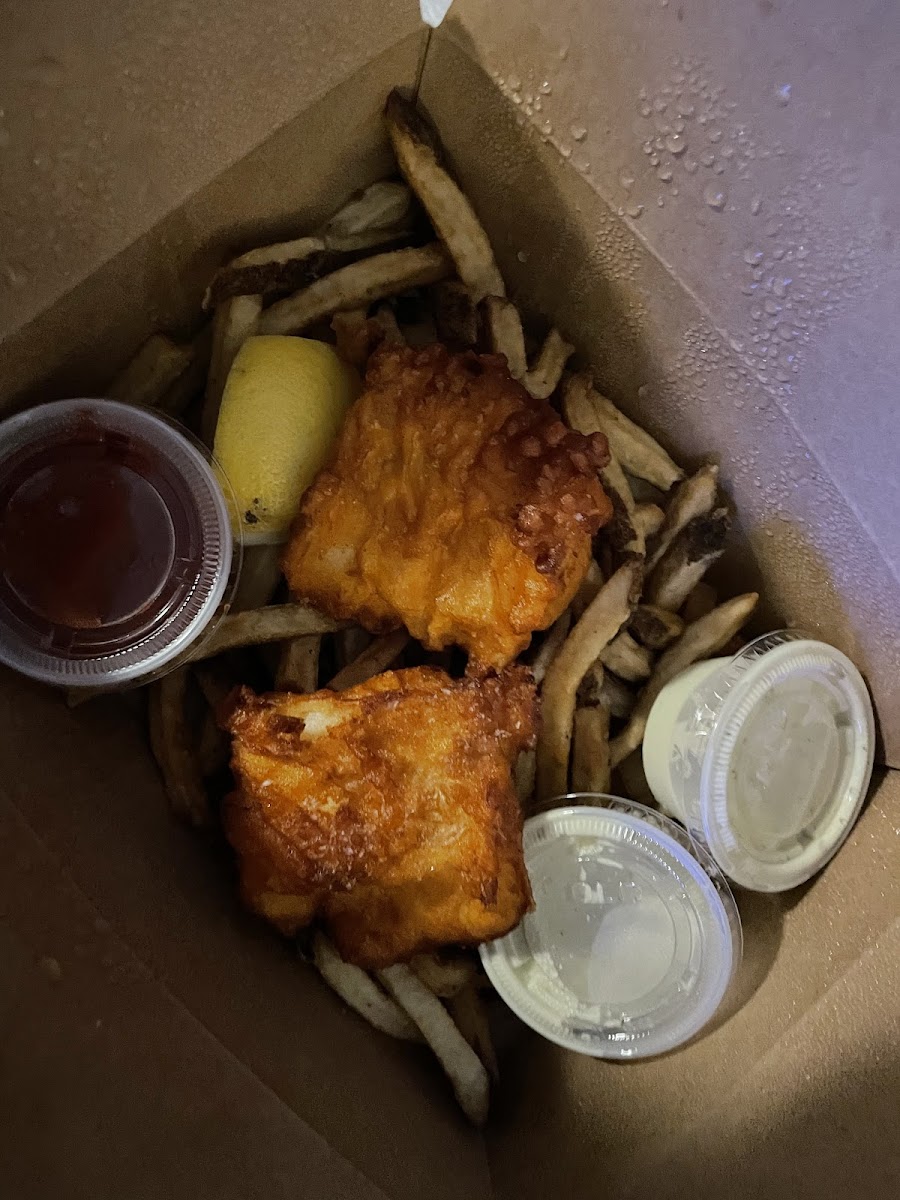 Fish and chips to go