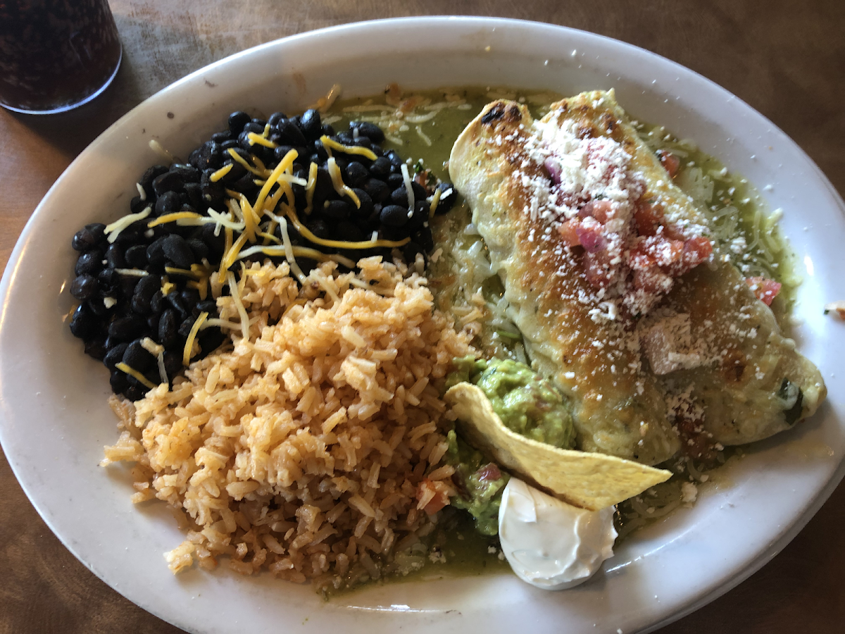 Green enchiladas.