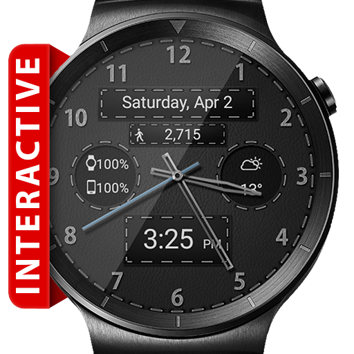 Black Leather HD Watch Face