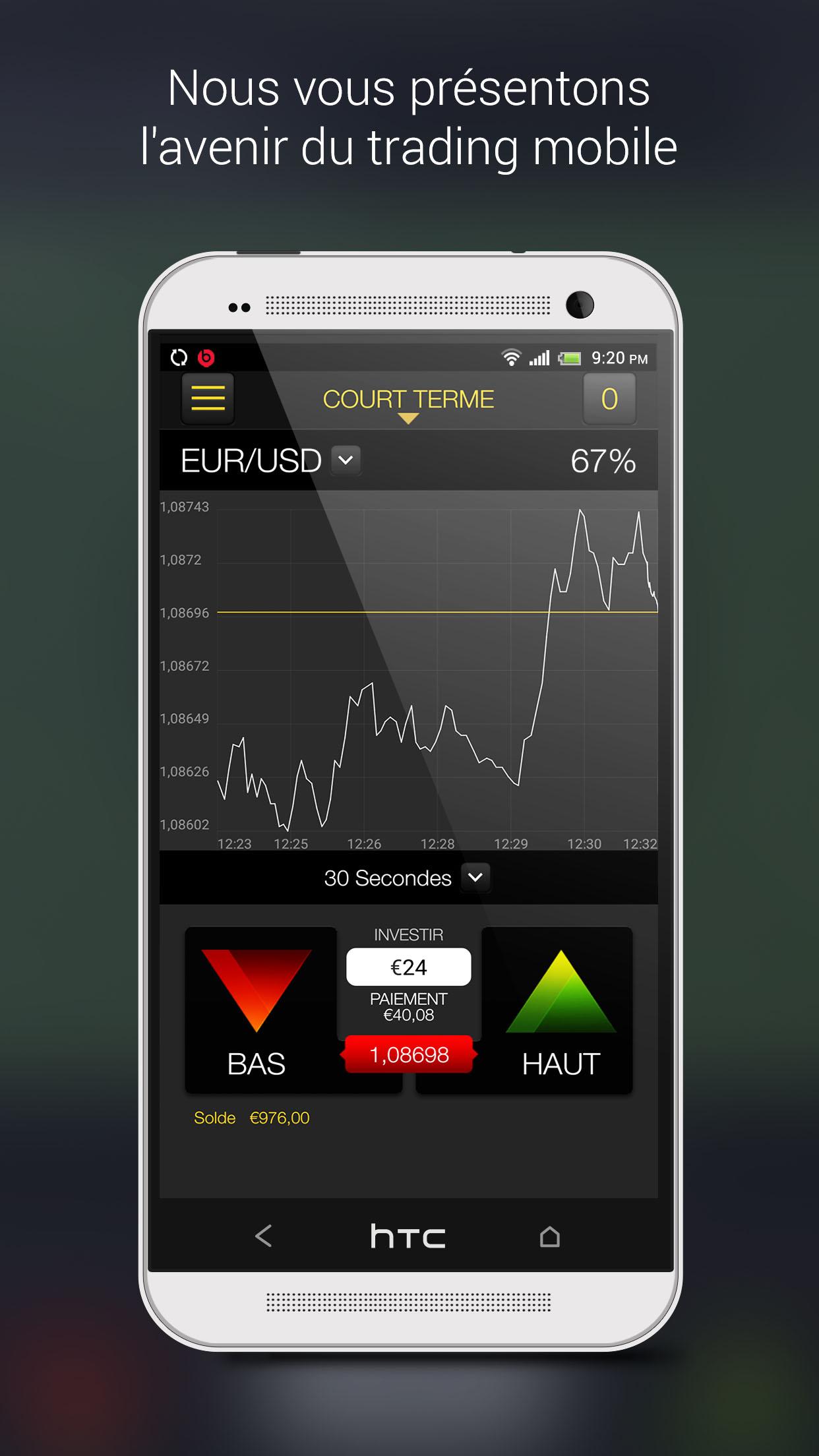 Android application Binary Options Trading screenshort