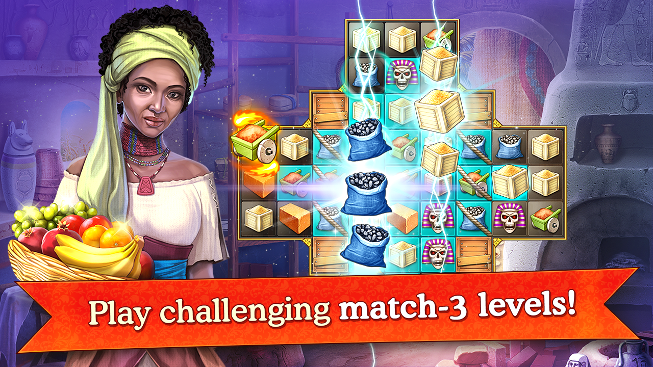 Android application Cradle of Empires Match 3 Game screenshort