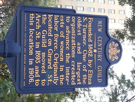   New Century Guild Founded 1882 by Eliza S. Turner. One of the oldest and largest organizations created to advance the interests of women in the labor force. Originally located on Girard St., the...