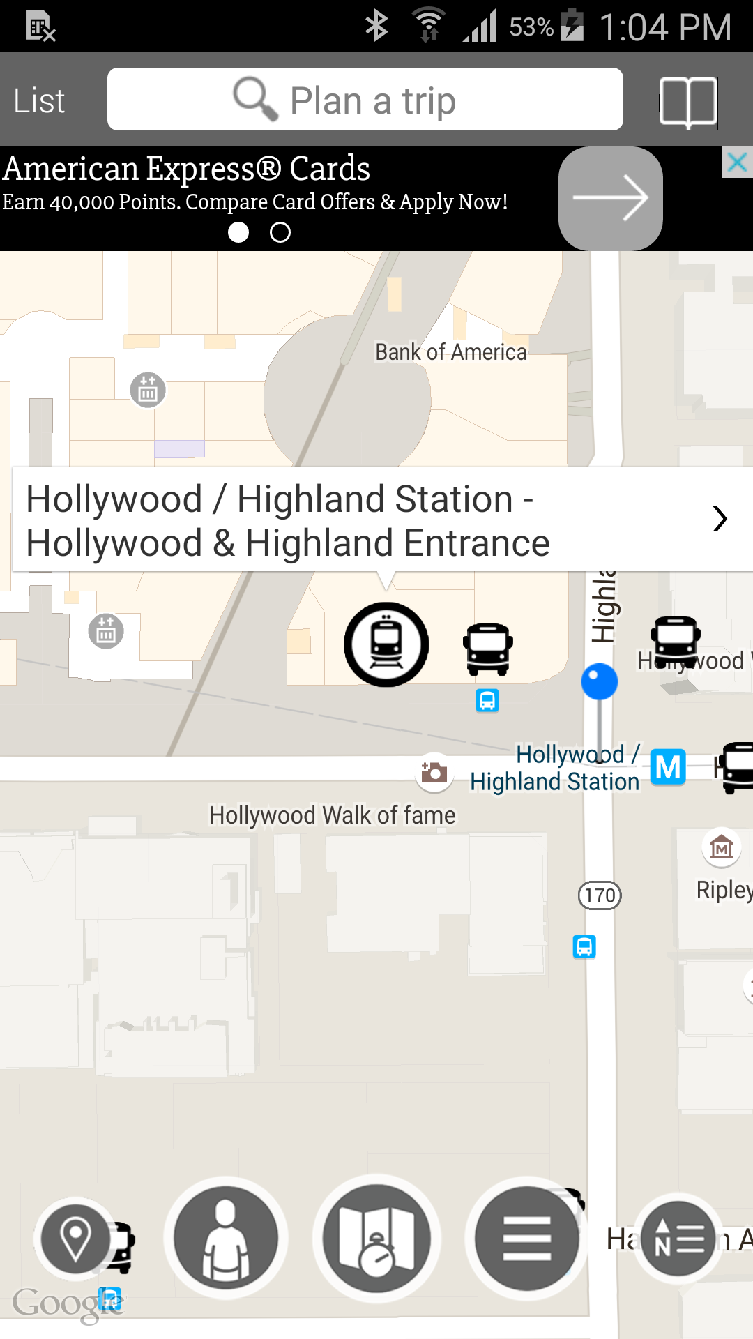 Android application Go Metro Los Angeles screenshort