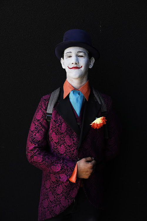 Dylan Olivier as The Joker at Comic Con 2018.