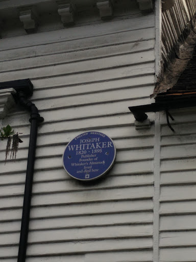 Joseph Whitaker English Heritage Plaque