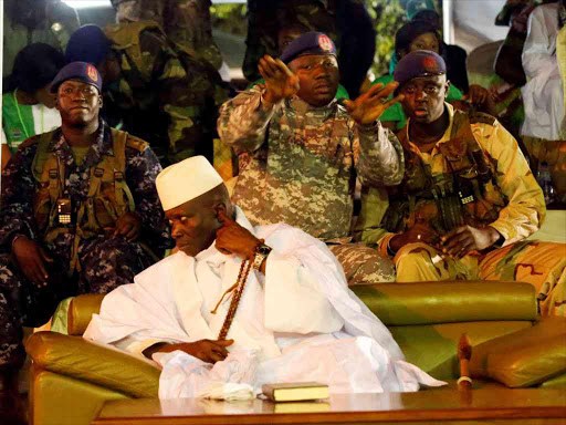 Gambia's President Yahya Jammeh attends a rally in Banjul, Gambia November 29, 2016. /REUTERS