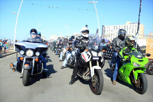 Bike lovers took part in this year's Africa Bike week Picture: SINO MAJANGAZA