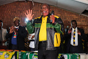 President Cyril Ramaphosa at a community meeting in Seshego, Limpopo, on April 16 2019. 