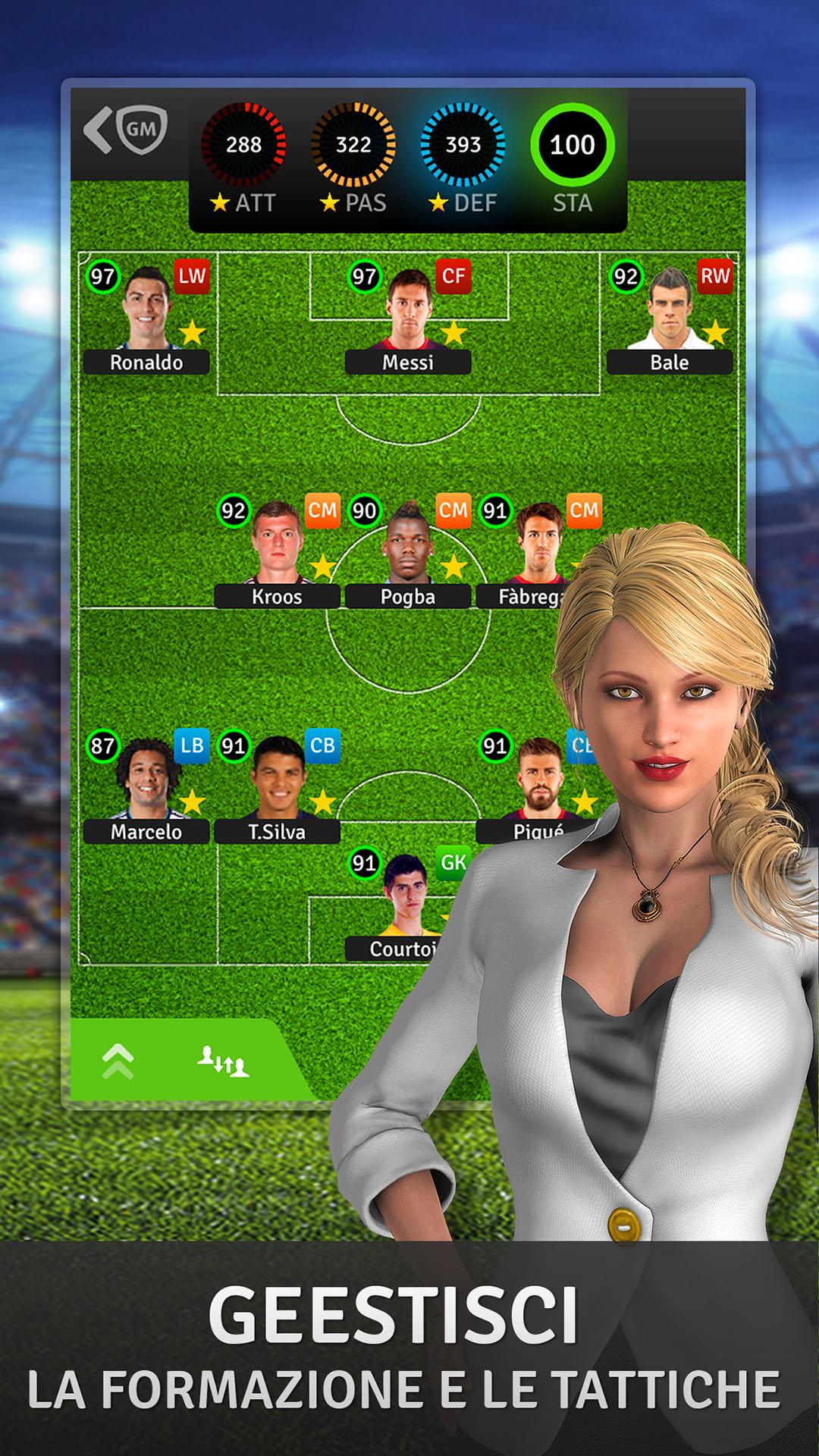 Android application Golden Manager - Soccer screenshort
