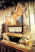 ROYAL ROCK: The historic Stone as it was kept in King Edward's Chair in Westminster Abbey. It has since been returned to Scotland, but will make its way back to London for future coronations