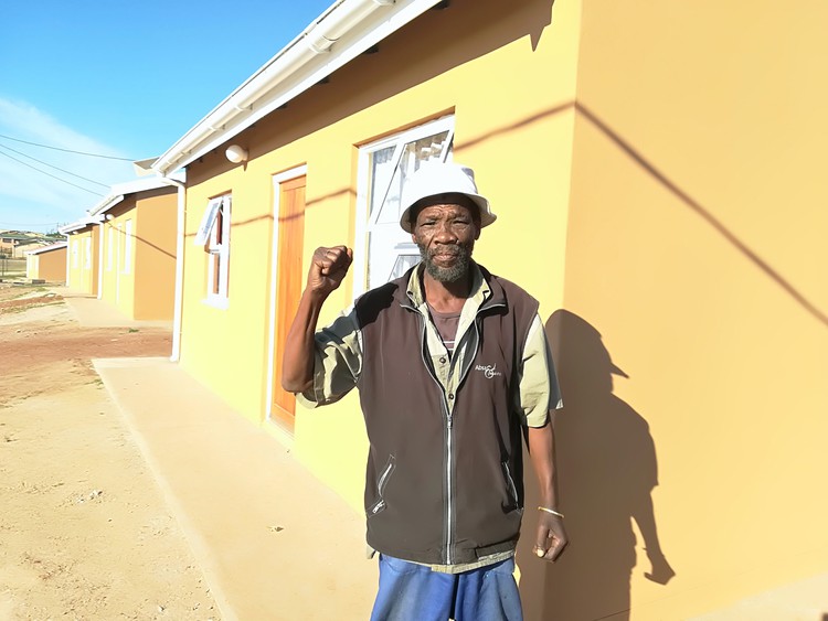 Xolile Kom said he was delighted to be in an RDP house after living in a shack for over 20 years.