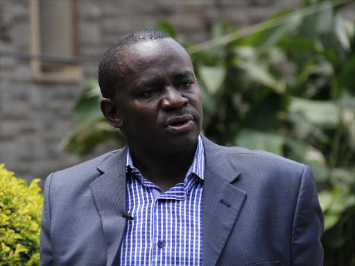 Kirinyaga central Mp Joseph Gitari gestures during an interview in parliament building on March 17,2014.Photo/file