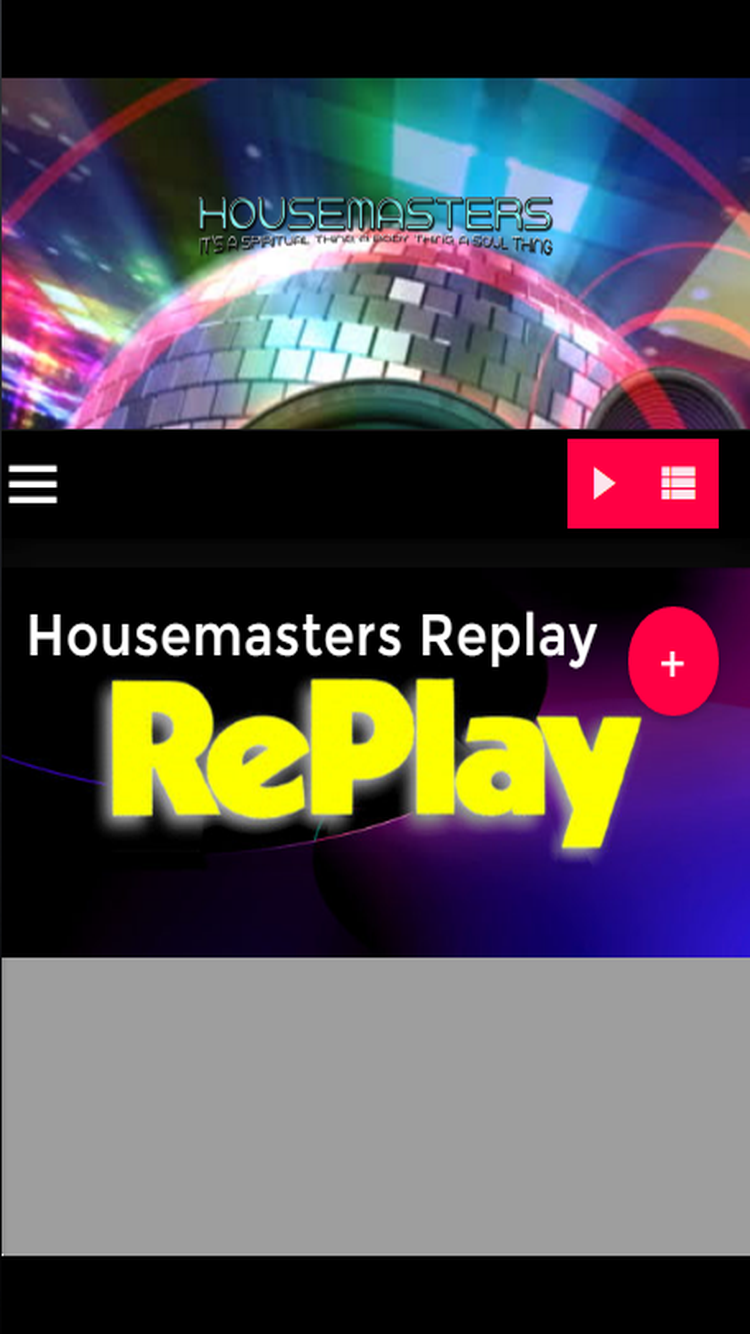 Android application Housemasters Radio screenshort