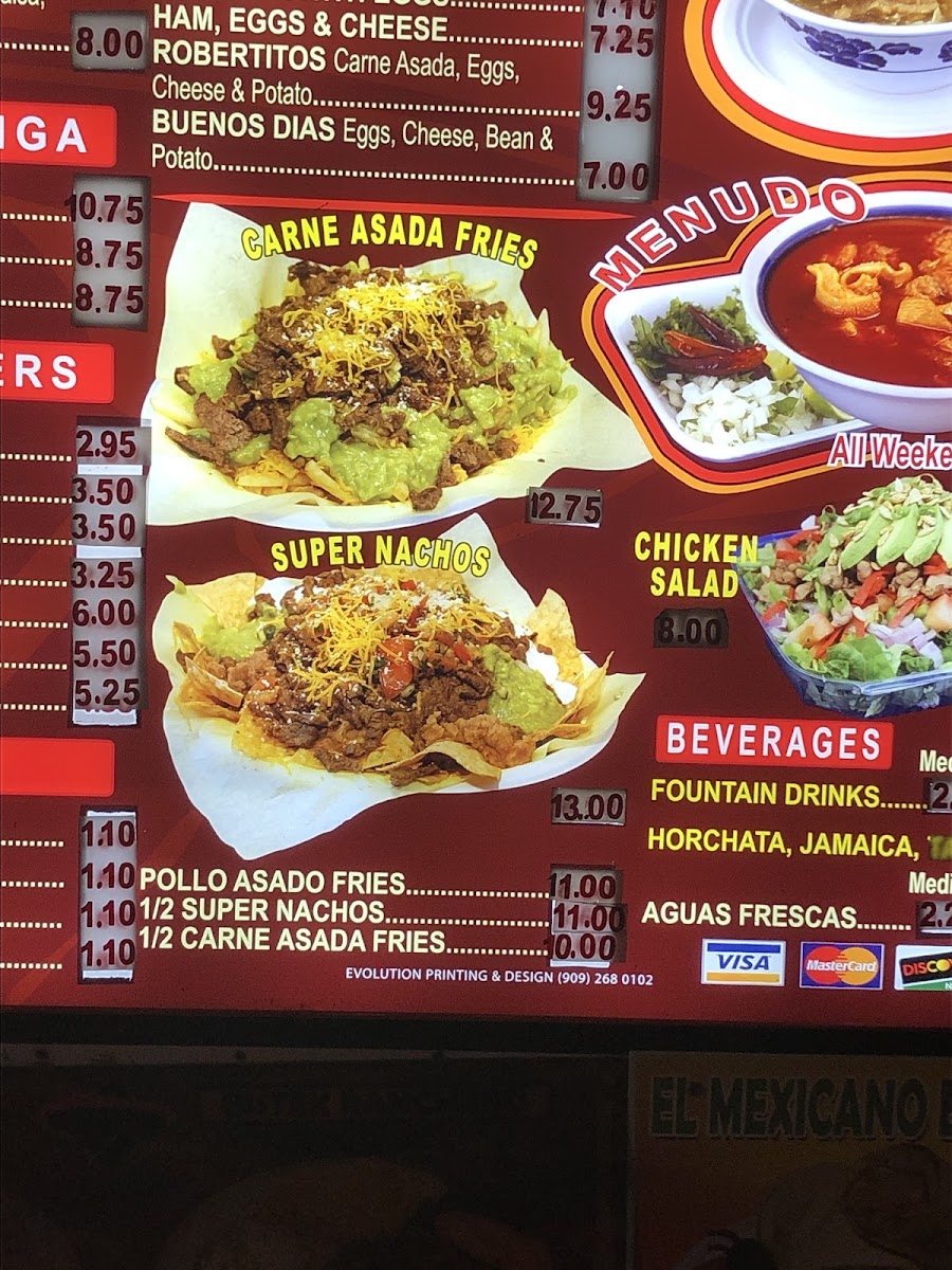 Rigoberto's Taco Shop gluten-free menu
