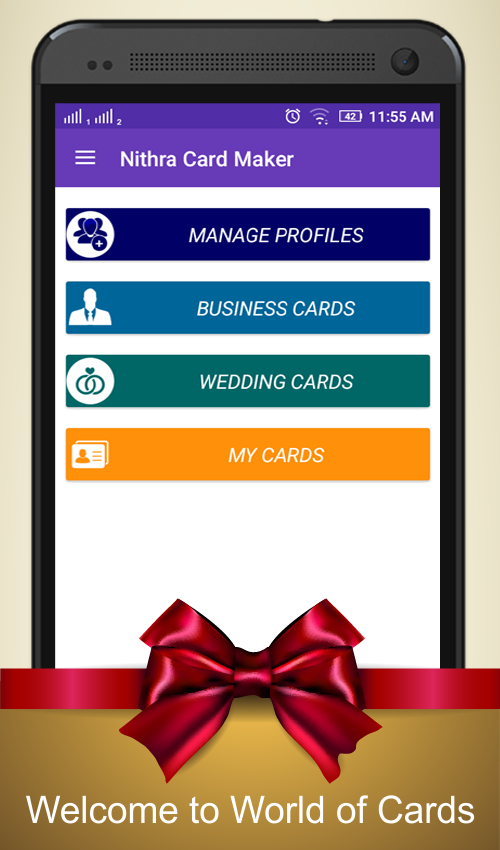Android application Card Maker screenshort