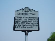 Village of the Meherrin Indians, an Iroquoian tribe, inhabited circa 1685-1727. Was located on the Meherrin River 2 1/2 miles north.Plaque via North Carolina Highway Historical Marker Program, and...