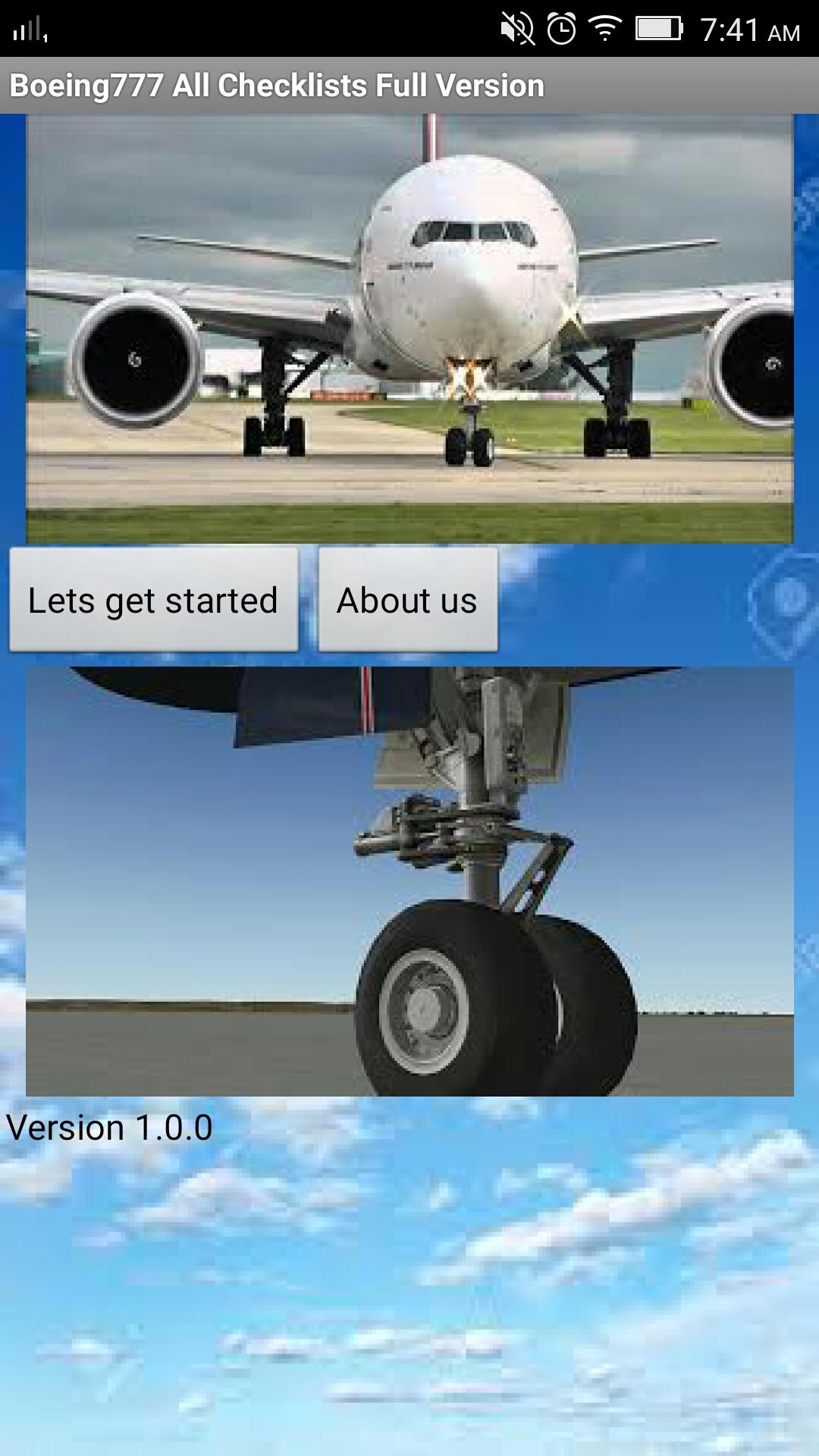 Android application Boeing 777 Complete Checklists screenshort