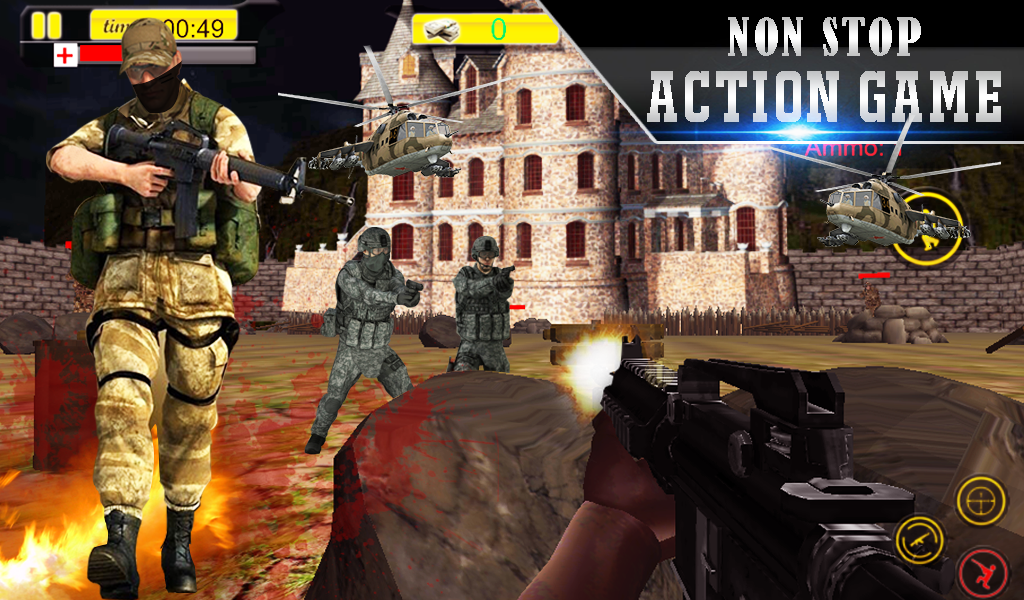 Android application Lone Sniper Army Shooter 3D screenshort