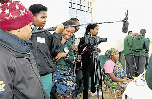 HORIZONS: Ntabenkonyana Senior Secondary School pupils wrote and produced their own short film under the guidance of Say Media Productions Pictures: SUPPLIED
