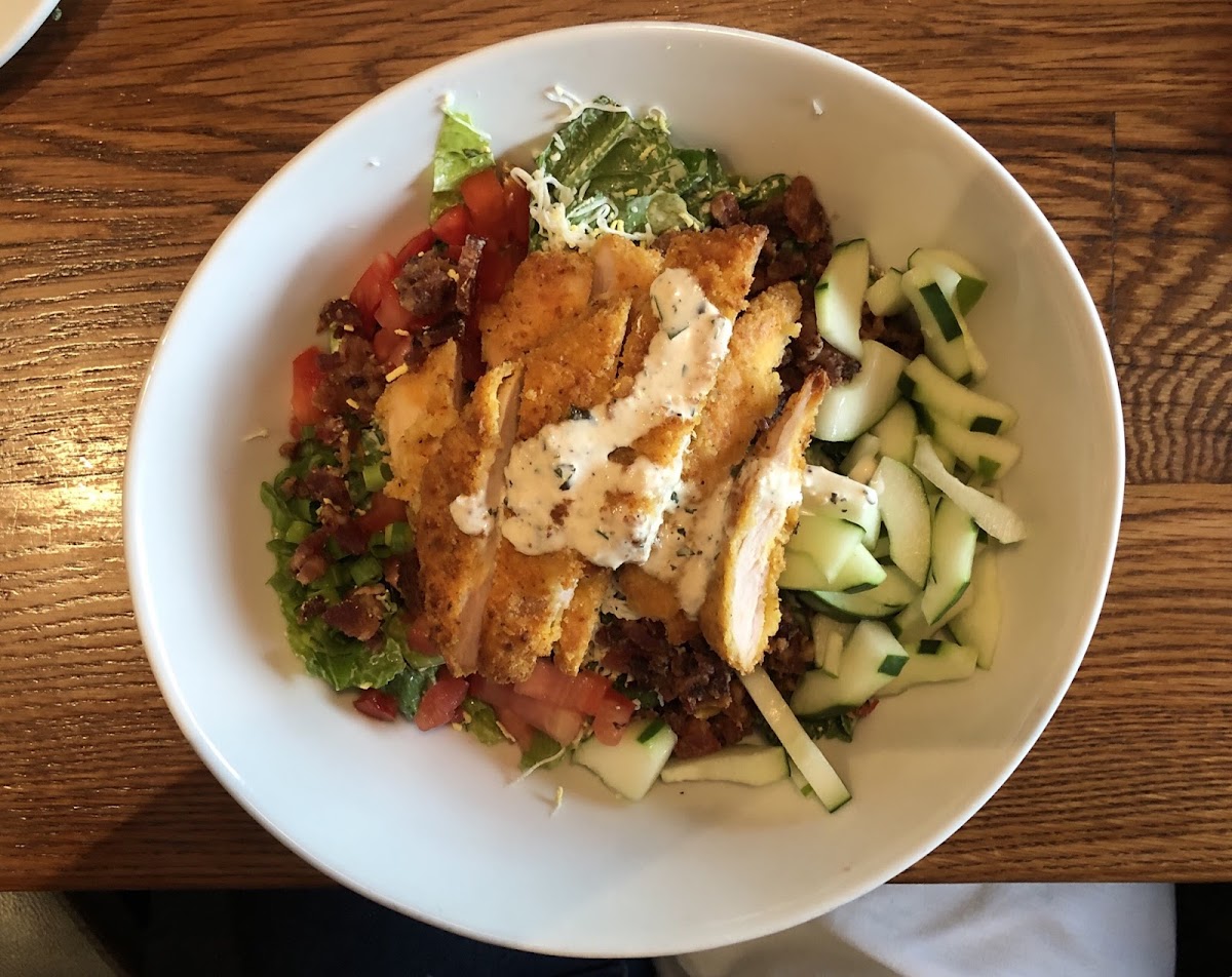 Parmesan Crusted Chicken Milano Salad- lunch portion