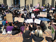 Wits students wore black and purple on Monday as they joined the countrywide protests against violence against women.   