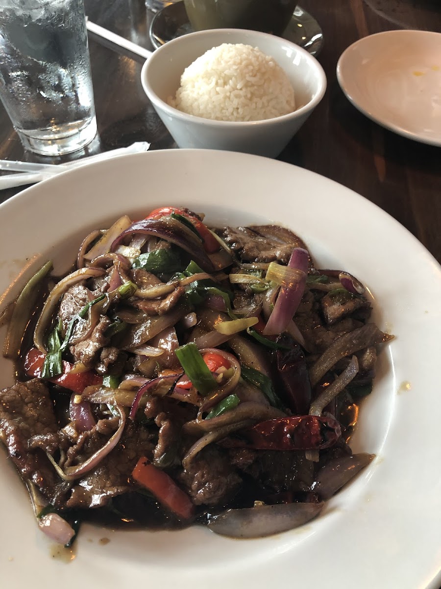 Gluten free Mongolian beef