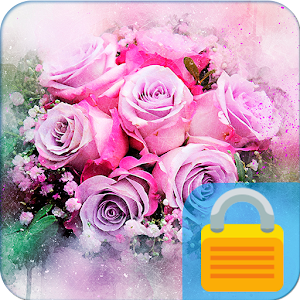 Download Watercolor Flower PIN Screen Lock For PC Windows and Mac