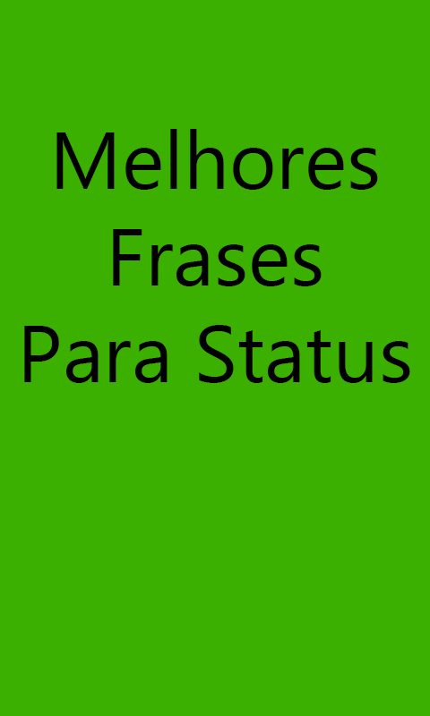 Android application Melhores Frases Para Status screenshort