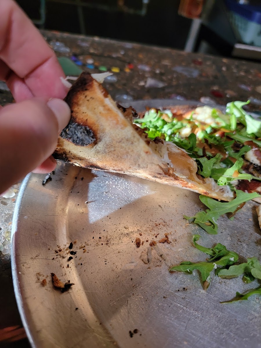 Mystery flour on bottom of crust