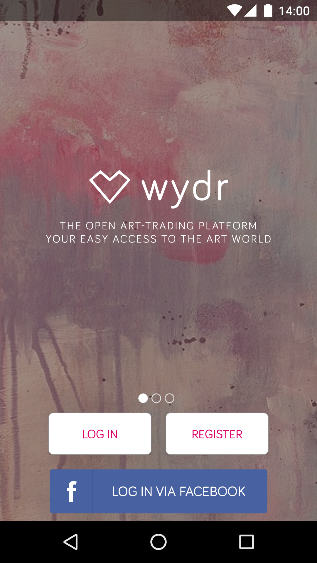 Android application wydr: art &amp; original paintings screenshort