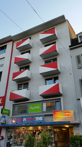 Red White Balcony