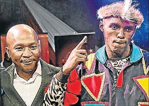 BIG PAYDAY: Premier Boxing League (PBL) owner Dicsky Ngqula with boxer Xolisani Ndongeni, who is owed R1-million in prize money. Picture: FILE