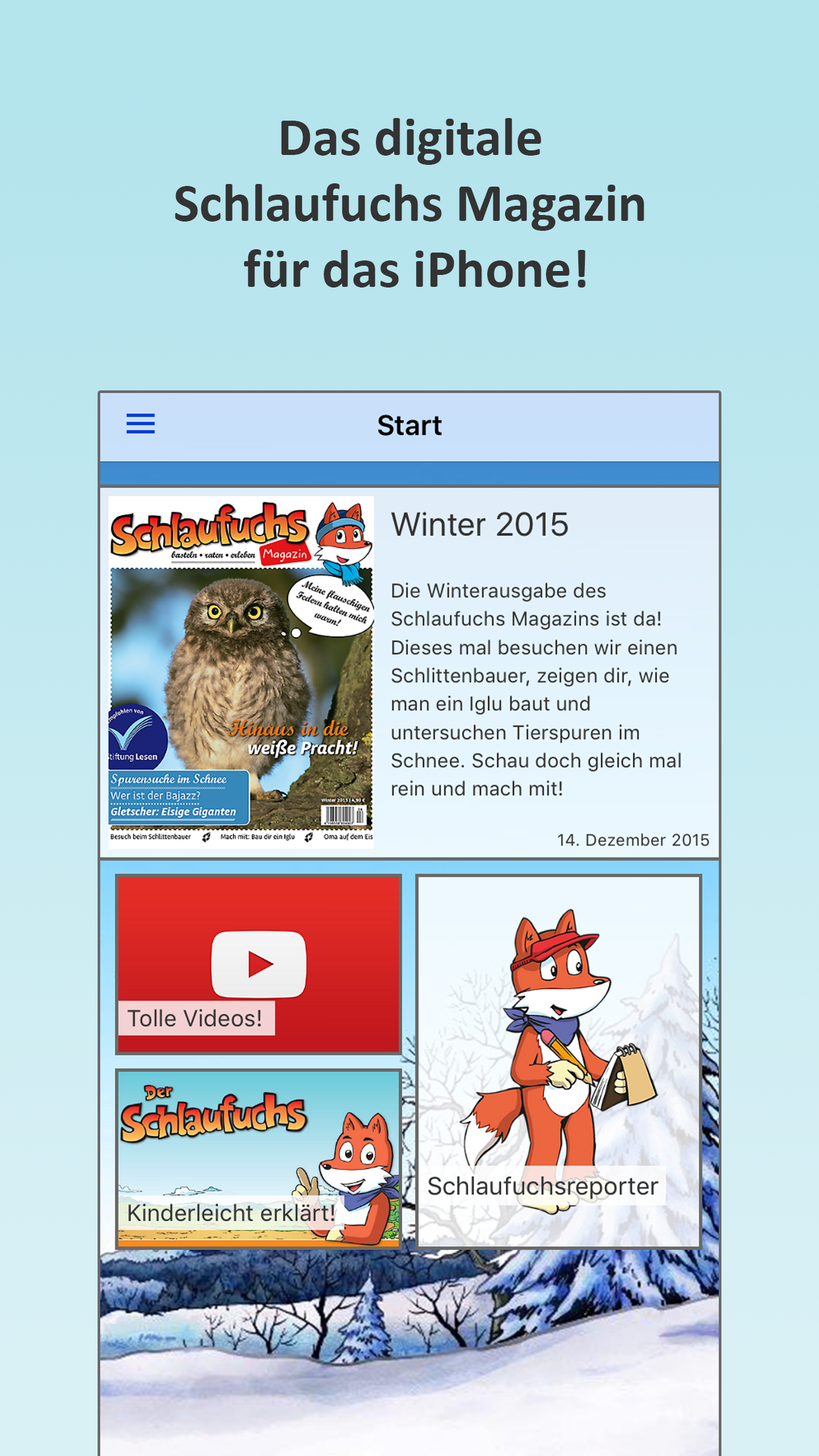 Android application Schlaufuchs Magazin screenshort