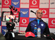 The Vodacom Bulls head coach John Mitchell addresses the media during a press conference at Loftus Versveld, Pretoria on July 12 2018. 
