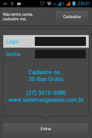 Android application Chame seu Garçom!!! Admin. screenshort