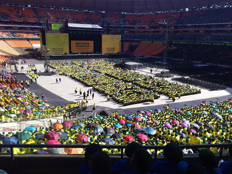 FNB stadium fills up for a national prayer day organised by the Motsepe Foundation