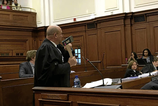 CROSS-EXAMINATION Henri van Breda's counsel, Piet Botha, in action at the High Court in Cape TownPicture: Anthony Molyneaux