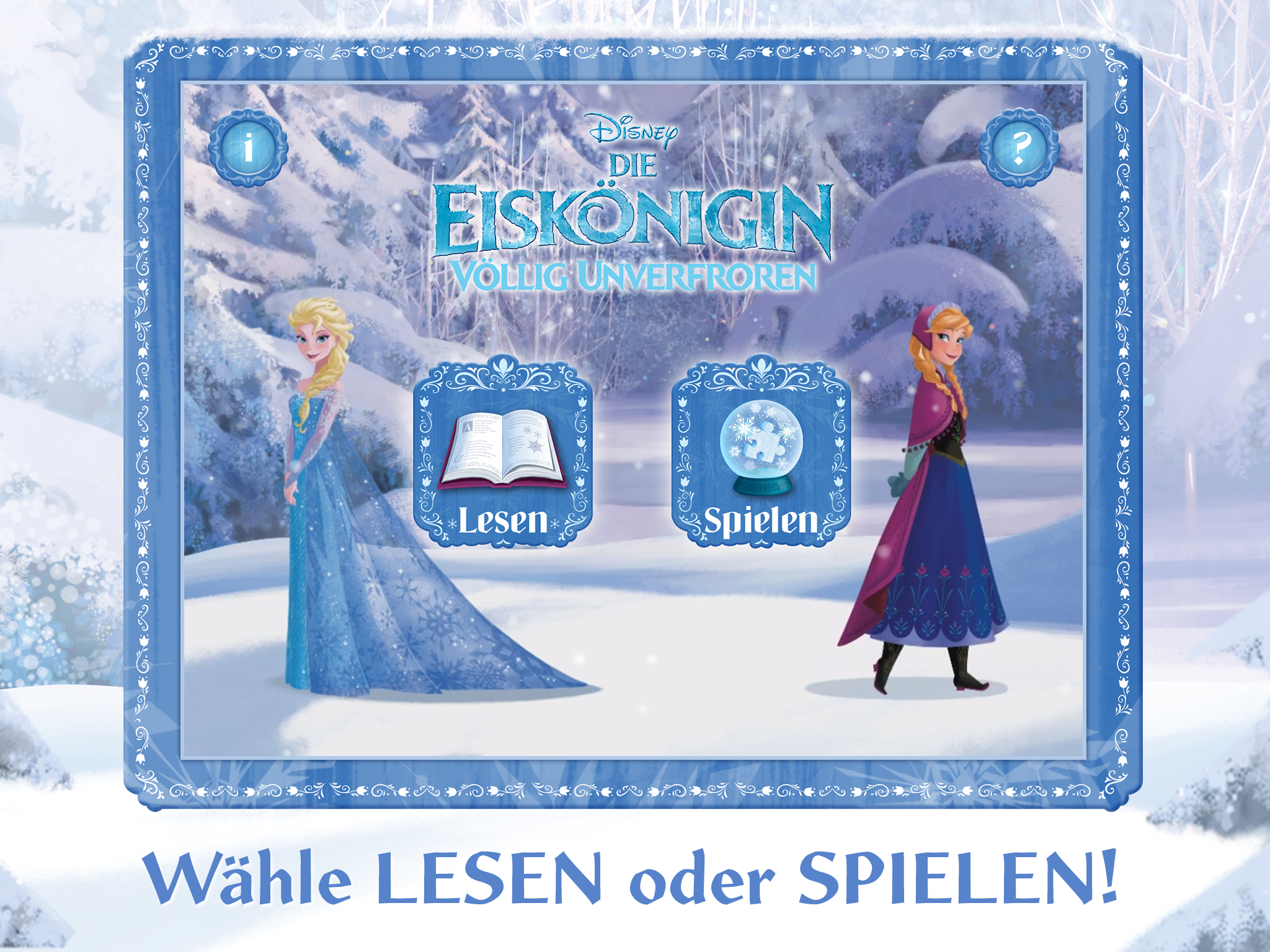 Android application Frozen Storybook Deluxe screenshort