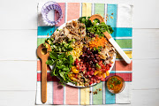 Click on the photo to get the recipe for Woolworths Taste's rainbow chopped salad featuring a diverse a array of fresh produce.