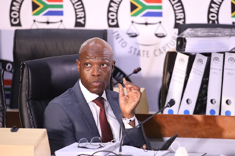 Former Eskom acting group CEO Matshela Koko testifies at the state capture commission in Johannesburg. File photo.