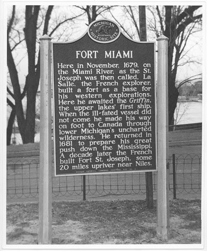 Here, in November 1679, on the Miami River as the St. Joseph was then called, La Salle, the French explorer, built a fort as a base for his western explorations. He awaited the Griffon, the upper...