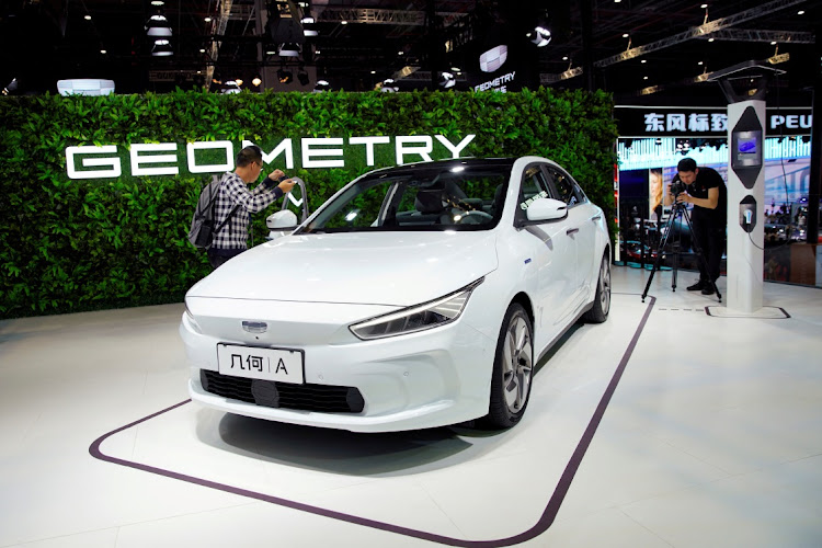 Geely's Geometry A (GE11) electric vehicle at the Shanghai auto show in China, 2019. Picture: REUTERS/ALY SONG