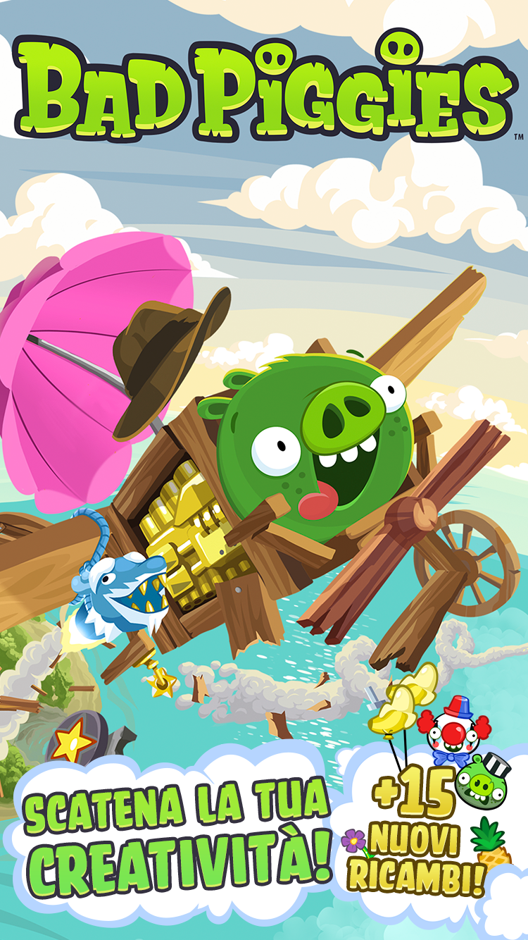 Android application Bad Piggies HD screenshort