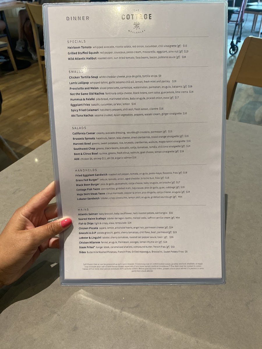 Menu shows clearly marked GF options